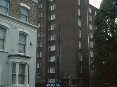 View of Besant Court from Newington Green Road