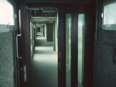 7th floor hallway of Trellick Tower