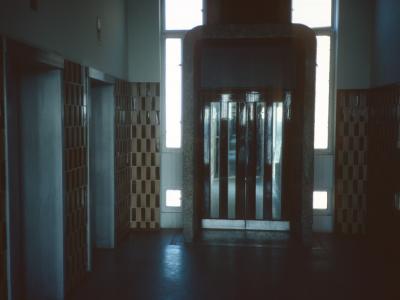 Lift lobby in Trellick Tower