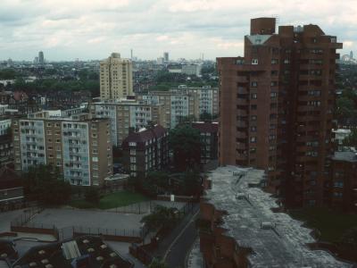 View of World's End Estate with Moravian Tower in background