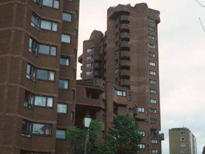 View of Chelsea Reach Tower and Berenger Tower from Blantyre Street