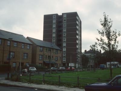 View of Silverburn House from Patmos Street