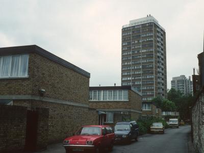View of Bannerman House from Ebbisham Drive