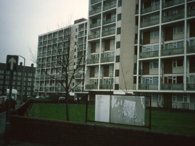 View of Waylett House and Duffell House from Loughborough Street