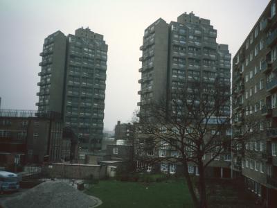 View of Hurley Road blocks