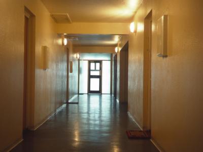 Nineteenth storey corridor