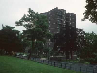 View of 11-storey blocks at Dacres Road