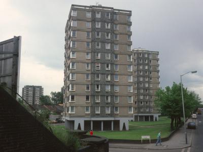 View of Sevenoaks House and Tonbridge House, looking South down Penge Road
