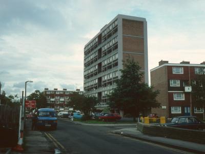 View of 11-storey block on Acre Road