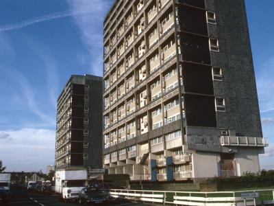 View of Fred Wigg Tower and John Walsh Tower