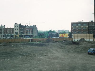 View of 46-134 Paul Street from West Ham Lane Recreation Ground