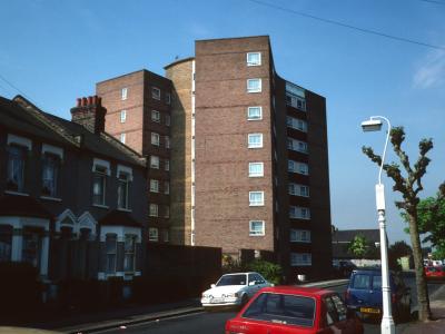 View of 8-storey block on Hollington Road