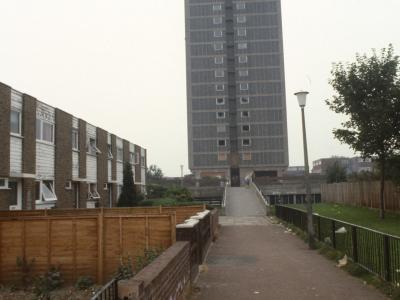 View of 23-storey block