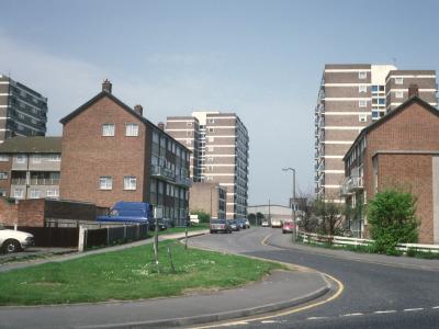 View of 11-storey blocks in Upper Brentwood