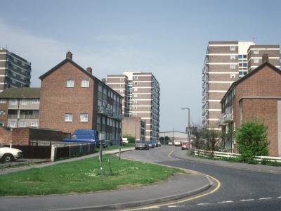 View of 11-storey blocks in Upper Brentwood
