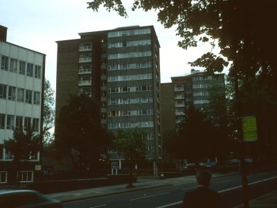 View of Watling Gardens blocks