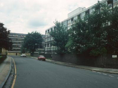 View of Edwin House in background
