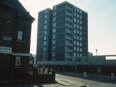View of Peverill House from Tabard Street
