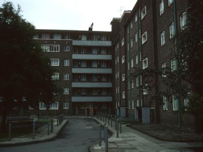 View of Spenlow House from Scott Lidgett Crescent