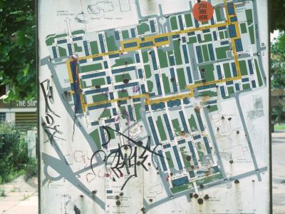 Map of North Peckham redevelopment