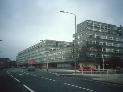 View of 7-storey block on Peckham High Street