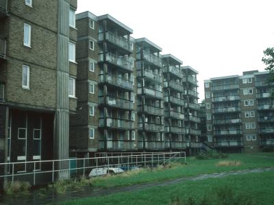 View of 7-storey par of Tissington Court