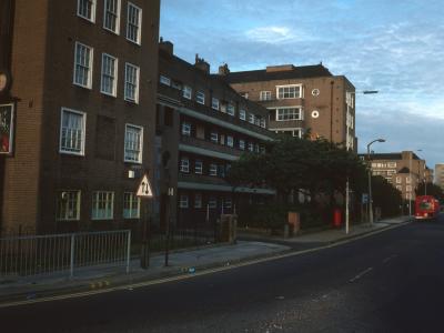 View of 6-storey blocks from Devas Street