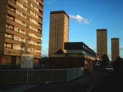 View of all four 22-storey blocks