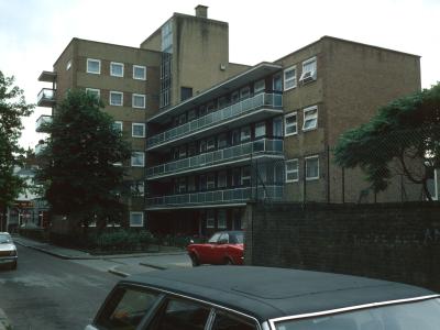 Rapley House looking South down Turin Street