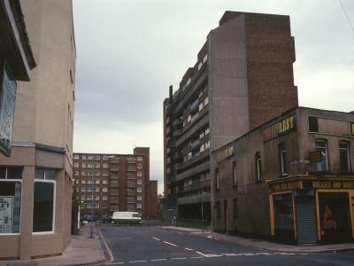 View of Kerry House in background with Siege House in foreground