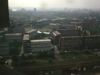 View of Baythorne Street development (right) with Roswell Street development (left) from Lewey House