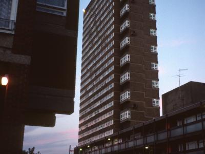 View of Kelson House with corner of Hedley House on left