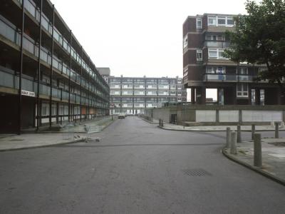 View of Talia House in background and Hedley House on left