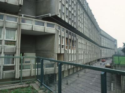 View of 10-storey block from Cotton Street