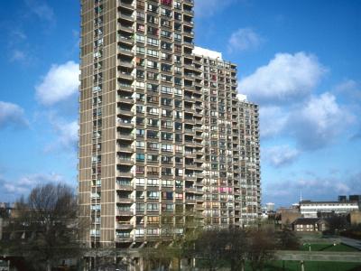 View of all three blocks from South with Priestman Point in foreground