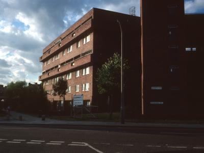 View of 6-storey block from Rhodeswell Road