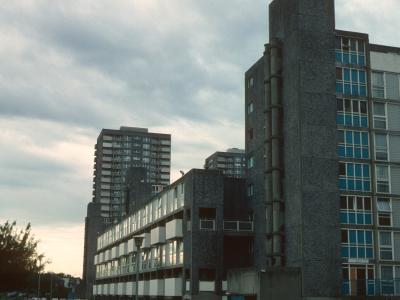 View of 9-storey block on Cathall Road