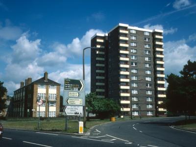 View of St George's Court from Lea Bridge Road