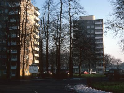 General View of 11-storey blocks on Fitzhugh Estate