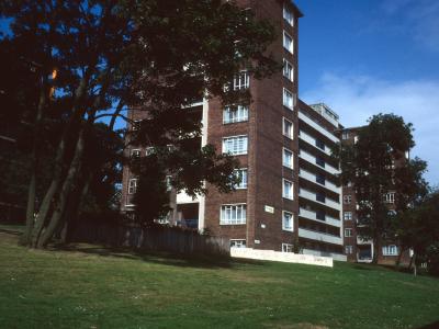 View of 9-storey block on Albert Drive