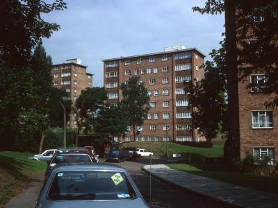 View of 8-storey blocks on Southmead Road development