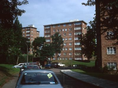 View of 8-storey blocks on Southmead Road development