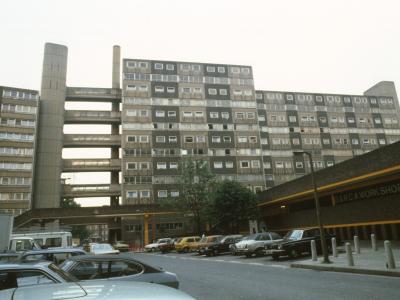 View of 13-storey and 10-storey block on Doddington Estate