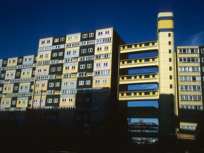View of 13-storey and 10-storey block on Doddington Estate