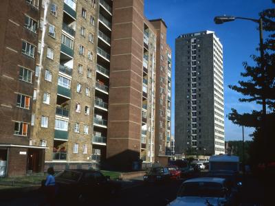 View of St Georges House with Jay Court in background