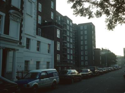 View of Russell House from Alderney Street