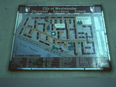 Map of Churchill Gardens Estate