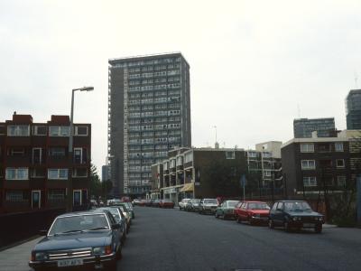 General view of 21-storey blocks on Warwick Estate