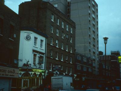 View of Langdon House, looking Southdown Leather Lane