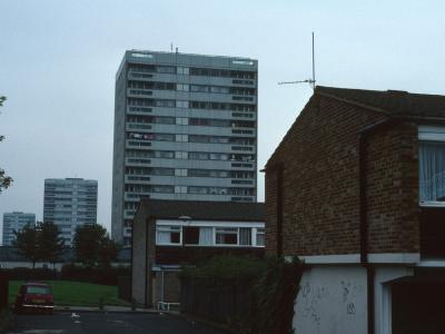 View of 13-storey blocks on Manby Road/Park Lane